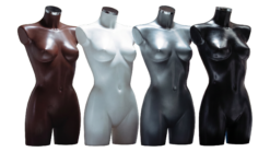 Plastbyste dame lang